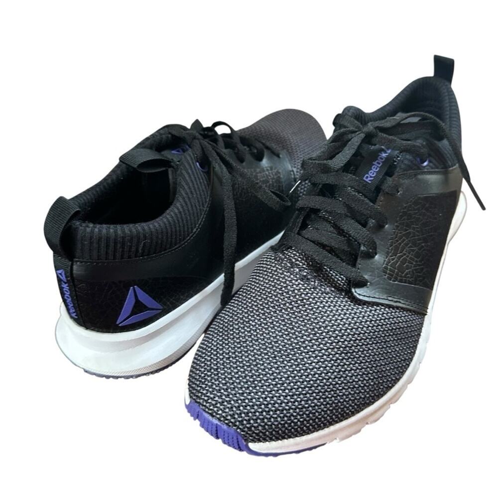 Reebok Print Athlux Shatter Running Shoes EUC Black Womens Size 9